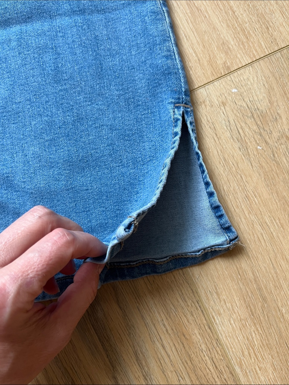 Nine West Medium Blue Bootcut Jeans with Subtle Fade - Picture 9 of 11